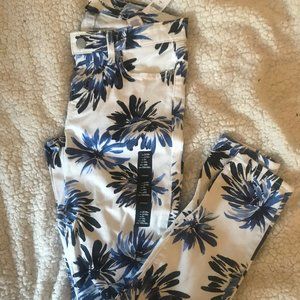 Floral Printed Skinny Jeans